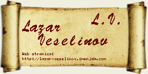 Lazar Veselinov vizit kartica
